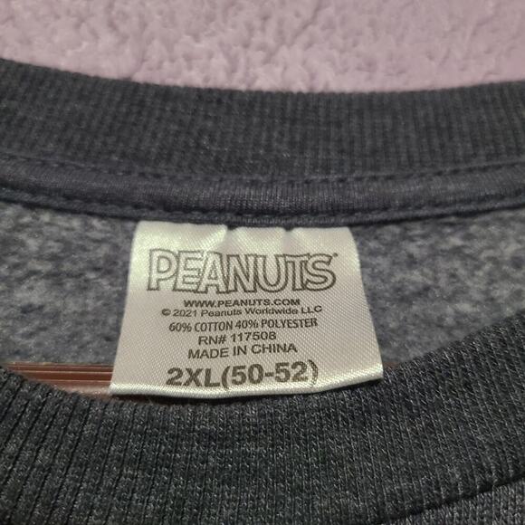 PEANUTS 2021 CHRISTMAS SWEATER UNISEX SWEATSHIRT 2X‎ CHARLIE BROWN SNOOPY - Picture 3 of 4